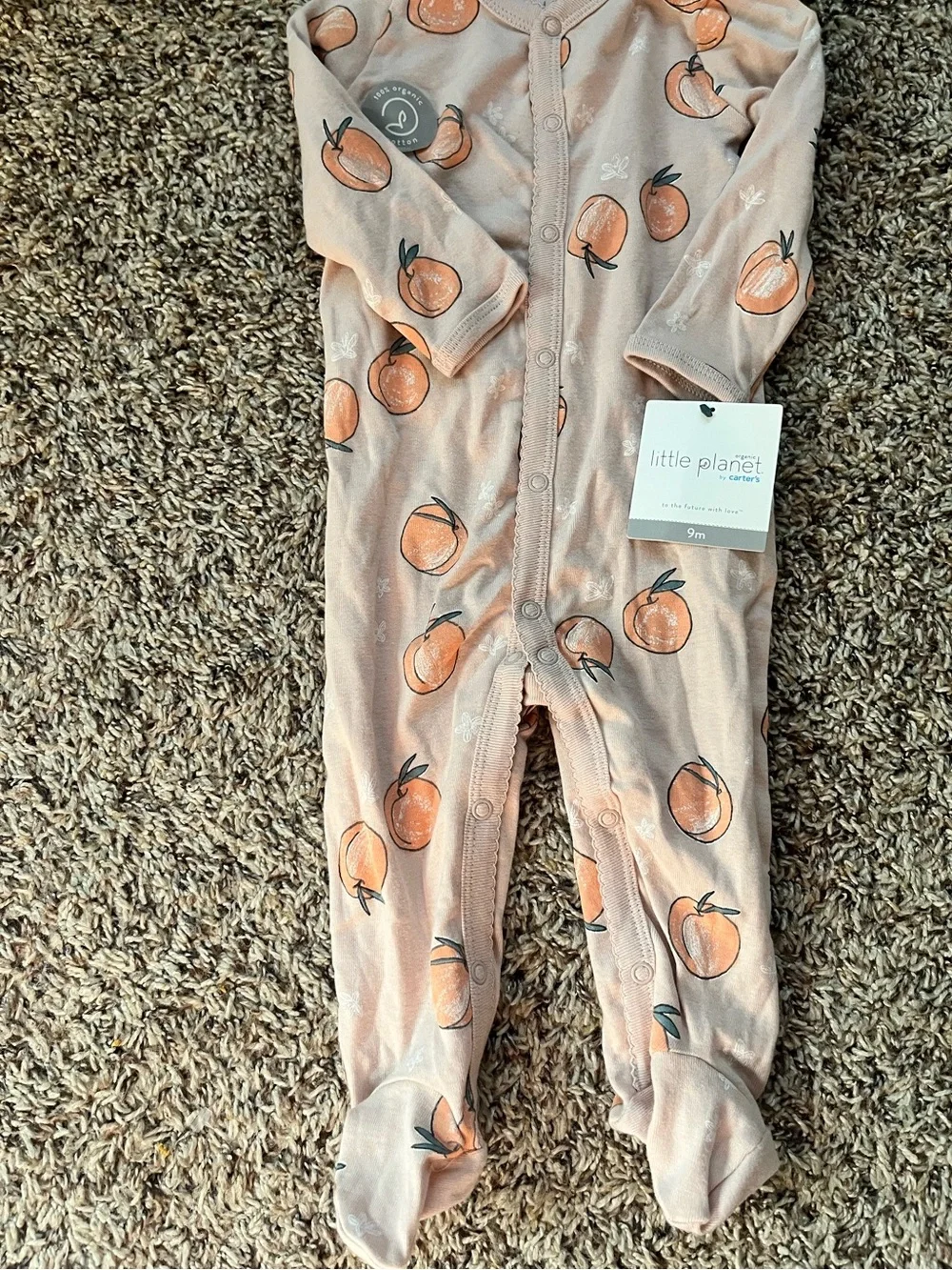 Little Planet by Carters NWT peach sleeper
